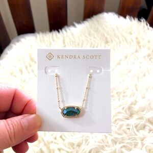 KENDRA SCOTT Elisa Satellite Midnight Kyocera Opal Necklace